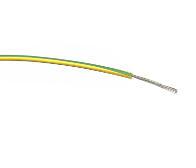 Product image for RS PRO Green/Yellow, 0.5 mm² Equipment Wire, 100m