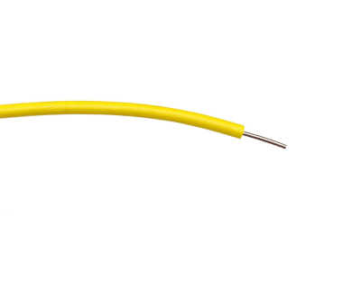 Product image for YELLOW PVC EQUIPMENT WIRE 1/0.6 100M