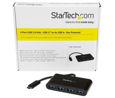 Product image for 4 Port USB-C to USB-A hub