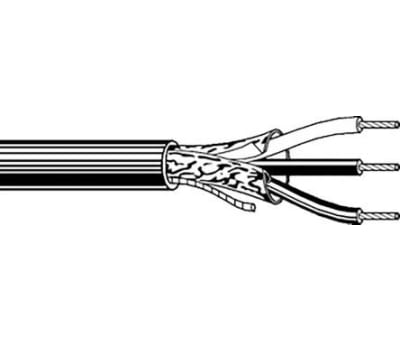 Product image for Grey single triad shielded cable,152m