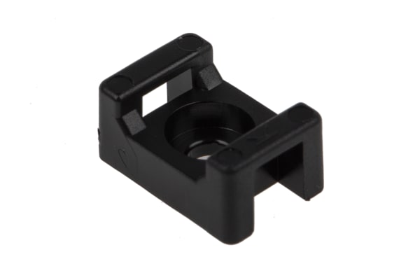 Product image for BLACK NYLON CABLE TIE CLAMP,M3 4.8MM