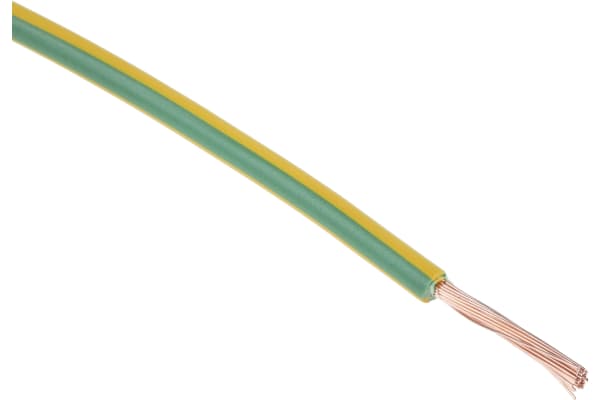 Product image for GREEN/YELLOW EQUIPMENT WIRE,1.5SQ.MM100M