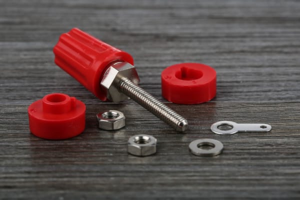 Product image for RED INSULATED TERMINAL,4MM SOCKET