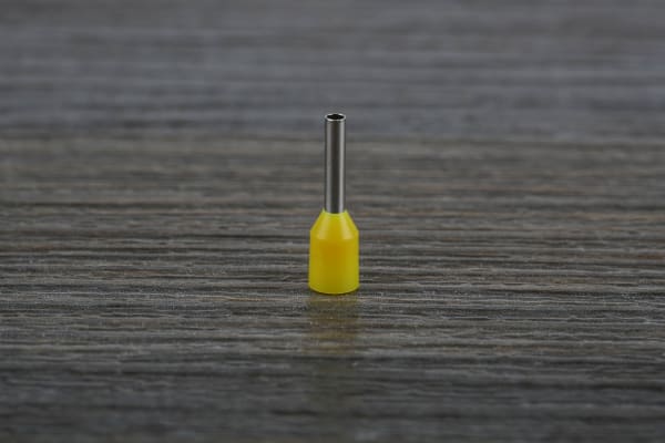 Product image for YEL INSULATED BOOTLACE FERRULE,8MM PIN