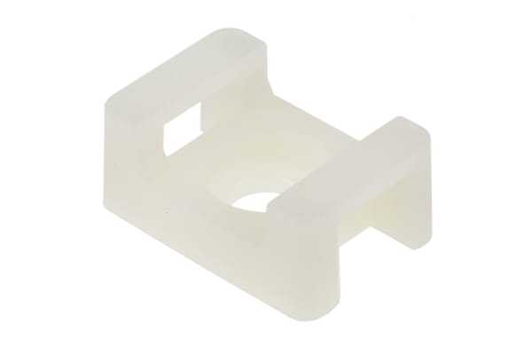 Product image for WHITE NYLON CABLE TIE CLAMP,M6 8MM