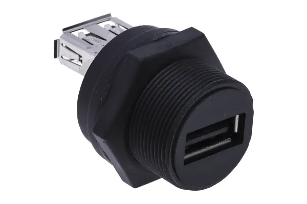 Product image for RS PRO, Straight, Panel Mount, Socket Type Mini IP67 USB Connector