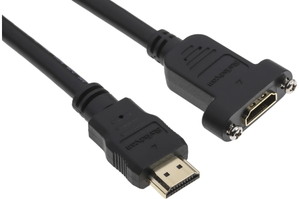 Product image for 3FT PANEL MOUNT HDMI VIDEO CABLE - F/M
