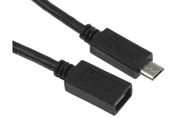 Product image for MICRO-USB EXTENSION CABLE - M/F - 0.5M (