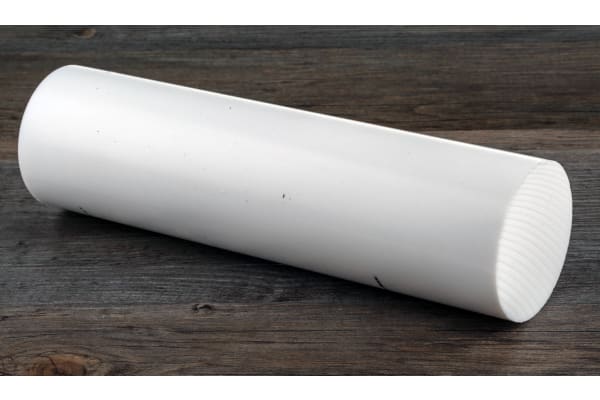 Product image for PTFE PLASTIC ROD STOCK,300MM L 100MM DIA
