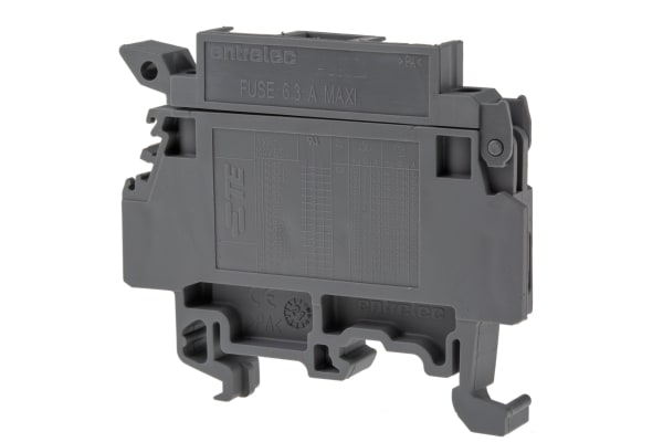 Product image for LEVER-ACTION DIN RAIL FUSE TERMINAL