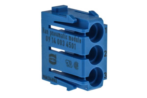 Product image for HAN(R) 3 POLE PNEUMATIC MODULE