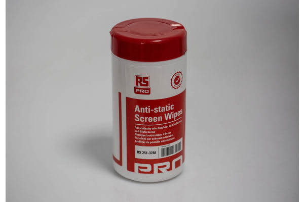 Product image for ANTI-STATIC SCREEN WIPES TUB,PACK OF 100