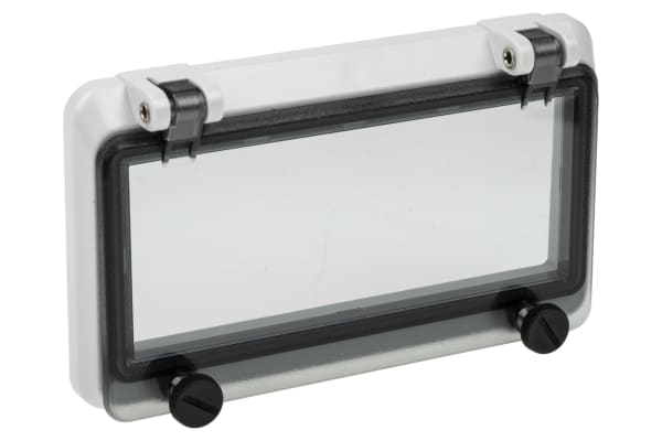 Product image for MENNEKES Grey Polycarbonate IP44 Inspection Window for use with 46277-3, DIN 43880