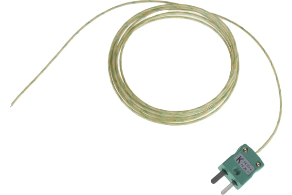 Product image for K GLASS MIN FITTED PLUG THERMOCOUPLE,2M