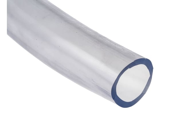 Product image for RS PRO PVC Flexible Tubing, Transparent, 31mm External Diameter, 25m Long, 279mm Bend Radius, Applications Various