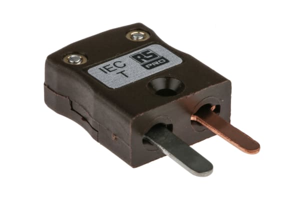 Product image for TYPE T BROWN MINIATURE PLUG 4MM CABLE