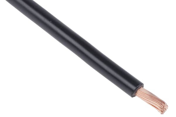 Product image for BLACK FLEXIBLE SWITCHGEAR CABLE,80/0.4MM