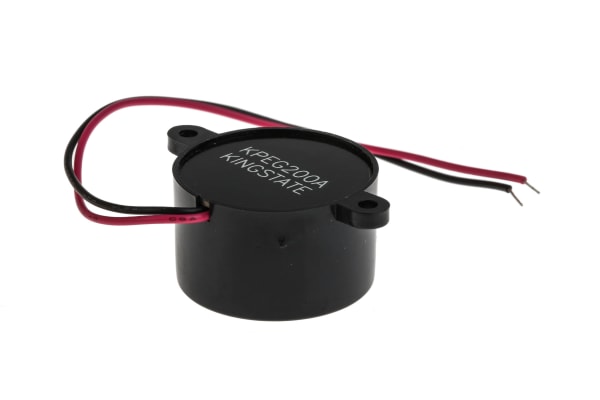 Product image for RS PRO 73dB, Panel Mount Continuous Internal, Piezo Buzzer, 3V dc up to 20V dc