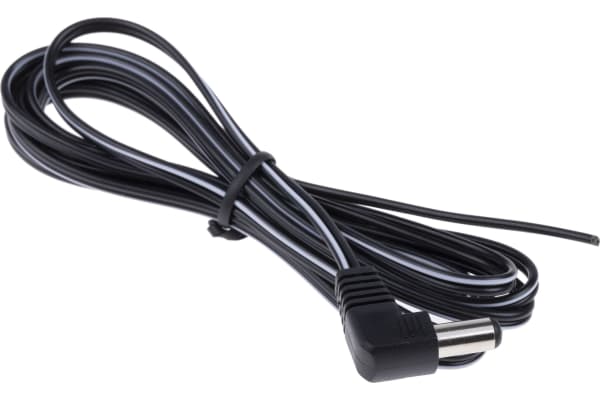 Product image for DCPOWER ADAPTOR R/A CABLE PLUG LEAD2.1MM