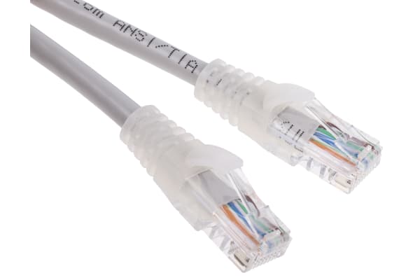 Product image for PATCH CORD CAT 5E UTP PVC 0.5M GREY