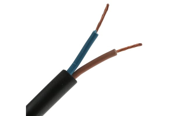 Product image for H07RNF 2 CORE 1MM RUBBER CABLE 50M