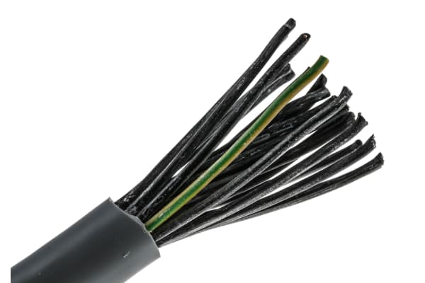 Product image for RS PRO 25 Core Unscreened YY Control Cable, 0.5 mm², Grey PVC Sheath, 50m, 20 AWG