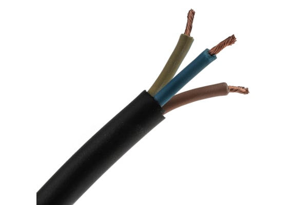 Product image for H05RRF 3 CORE 2.5MM RUBBER CABLE 100M