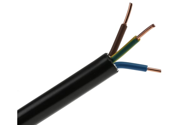 Product image for NYY-J 3 CORE 2.5MM POWER CABLE 50M