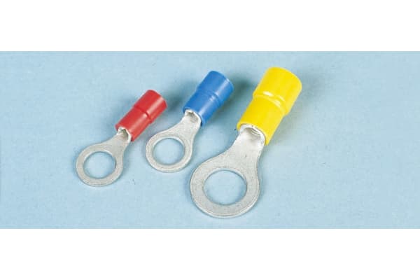 Product image for Red M7 ring terminal,0.5-1.5sq.mm wire