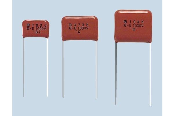 Product image for Capacitor,Metallised polyester,ECQE10124