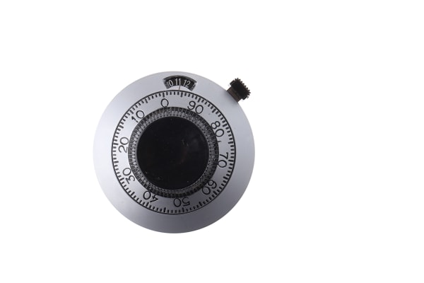 Product image for 15 turn dial,46.02mm dia,6mm metric bore