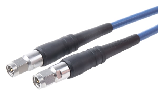 Product image for Huber & Suhner Blue Coaxial Cable