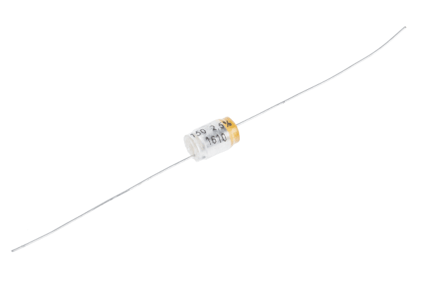 Product image for Polystyrene axial capacitor,150pF 160Vdc