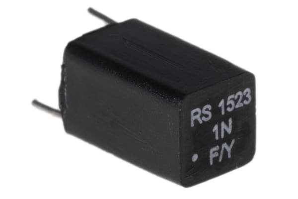 Product image for EXFS polystyrene capacitor,1000pF 63Vdc