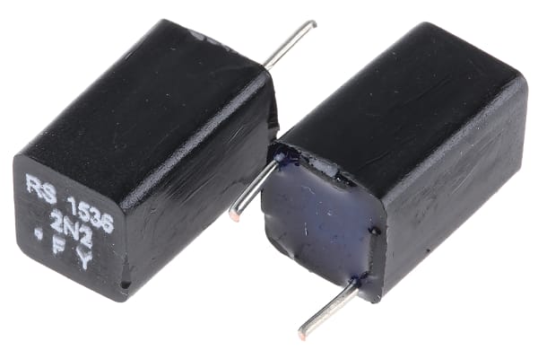 Product image for EXFS polystyrene capacitor,2200pF 63Vdc