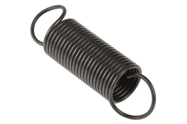 Product image for Steel extension spring,88.6Lx24.0mm dia