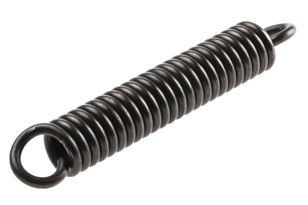 Product image for Steel extension spring,77.8Lx13mm dia