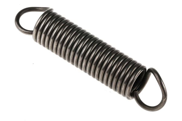 Product image for Steel extension spring,85.8Lx18mm dia