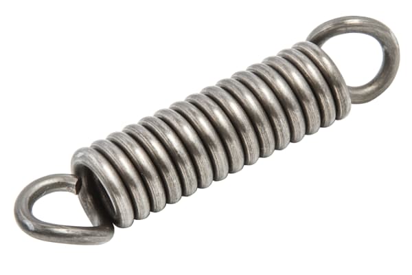 Product image for Steel extension spring,61Lx14mm dia