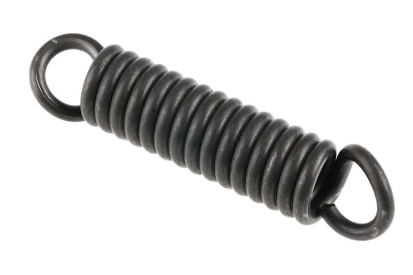 Product image for Steel extension spring,109Lx25mm dia