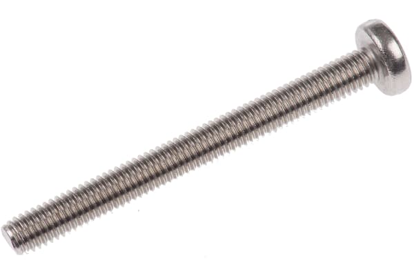 Product image for A2 s/steel slot pan head screw,M5x50mm