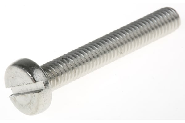 Product image for A2 s/steel slot pan head screw,M6x40mm