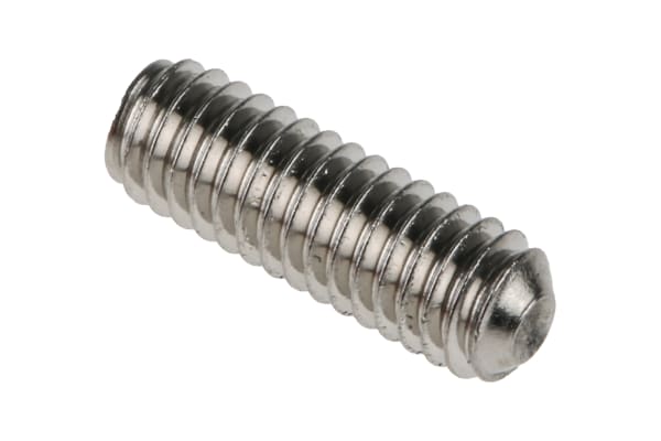 Plain Stainless Steel Hex Socket Set M5 x 10mm Grub Screw