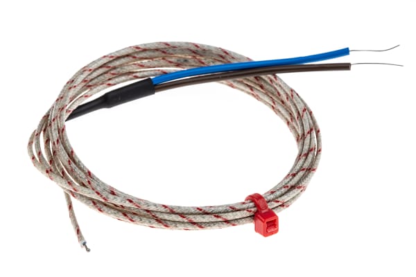 Product image for TypeK glass fibre insulated thermocouple