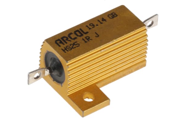 Product image for HS25 AL HOUSE WIREWOUND RESISTOR,1R 25W