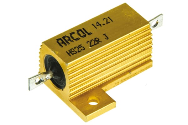 Product image for HS25 AL HOUSE WIREWOUND RESISTOR,22R 25W