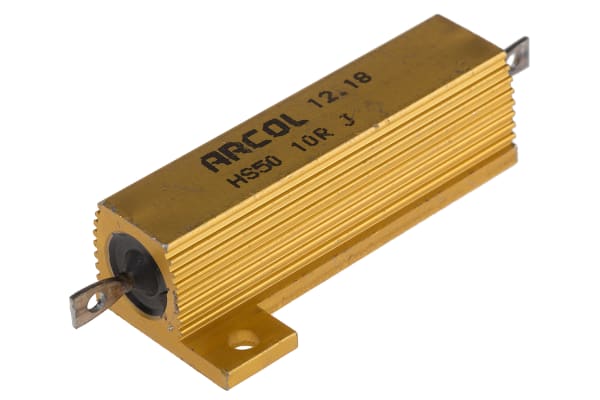 Product image for HS50 AL HOUSE WIREWOUND RESISTOR,10R 50W