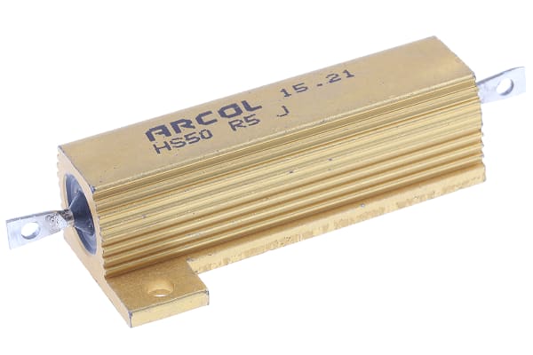 Product image for HS50 AL HOUSE WIREWOUND RESISTOR,R5 50W