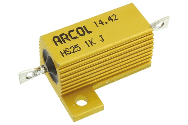 Product image for HS25 AL HOUSE WIREWOUND RESISTOR,1K 25W