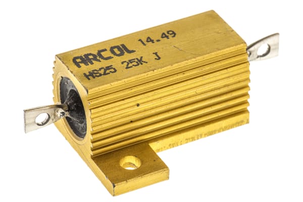 Product image for HS25 AL HOUSE WIREWOUND RESISTOR,25K 25W